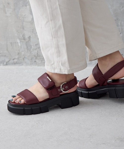 HIMIKO（ヒミコ）の「【HIMIKO】厚底パデットサンダル/641220（サンダル・レディース・ブラック/アイボリー/ボルドー・22.5cm/23.0cm/23.5cm/24.0cm/24.5cm/25.0cm/22.0cm/25.5cm/21.5cm/26.0cm/26.5cm）」の21枚目の写真