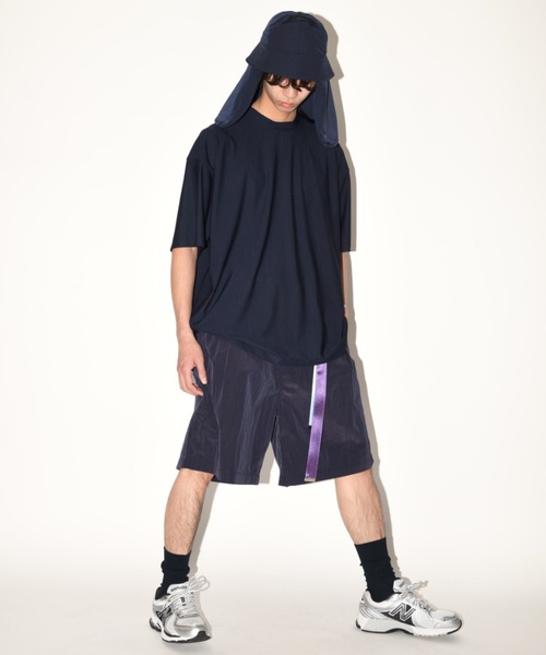 SUPERTHANKS（スーパーサンクス）の「オーバーサイズ ボックスシルエット クルーネックTシャツ Refined S/S T-shirt(ユニセックス)（Tシャツ/カットソー・メンズ・ブルーグレー/ブラック/ネイビー・S/M/L）」の22枚目の写真