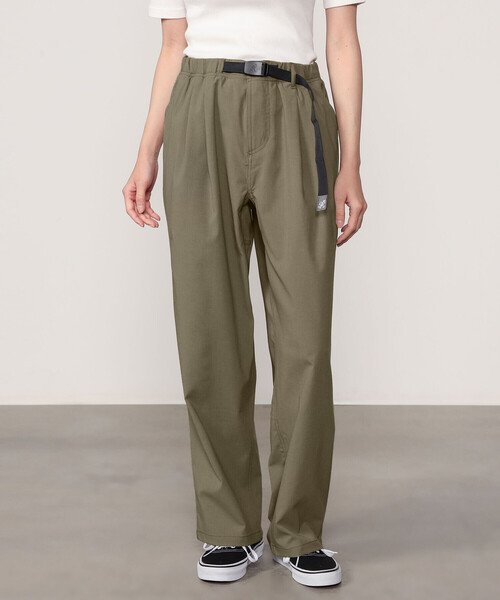 Gramicci(グラミチ)の「GRAMICCI | 〈別注〉2タックワイドストレートパンツ WOMEN(その他パンツ・レディース・ブラック/ブラウン系その他/グレー・S/XS)」の1枚目の写真