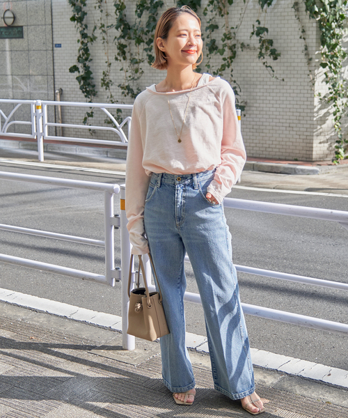 Spick & Span(スピックアンドスパン)の「51/2 FLARE-LINE STUDS DENIM(デニムパンツ・レディース・ブラック/ブルー系その他・26/27/28/29)」の13枚目の写真
