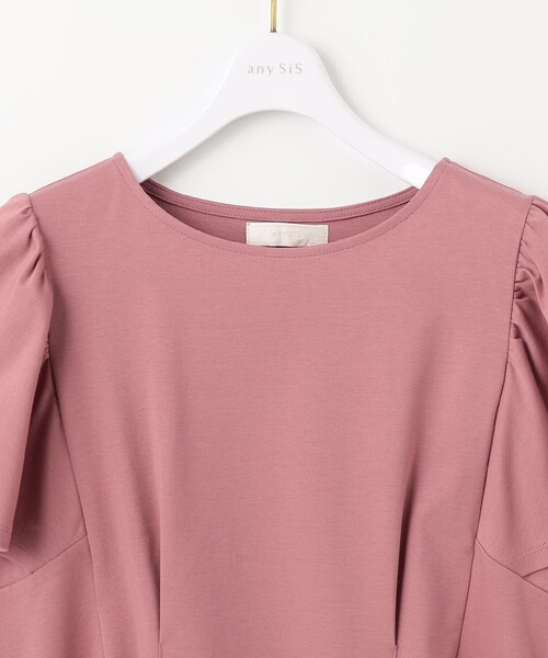 ANY SIS(エニィスィス)の「【接触冷感】美人 フリルスリーブ カットソー(Tシャツ/カットソー・レディース・ブラック系/ピンク系/ダークグリーン系/ホワイト系/ライラック系/ダルブルー系・0)」の16枚目の写真