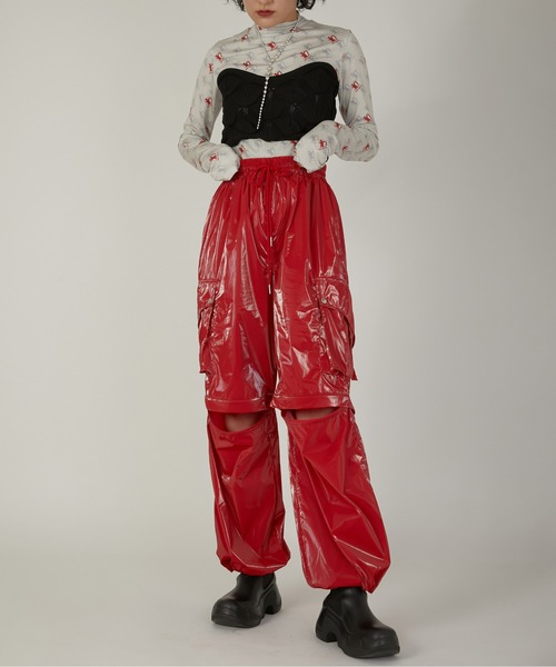 セール】【led.tokyo】2WAY METALLIC CARGO PANTS Ⅱ（カーゴ