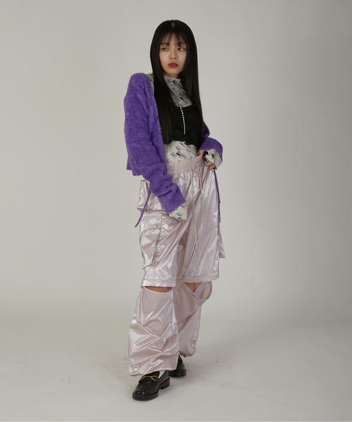 パンツ led.tokyo  2WAY LLIC CARGO PANTS led.tokyo（レッドトウキョウ）の「【led.tokyo】2WAY METALLIC