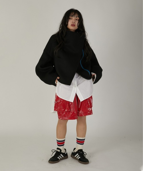 led.tokyo（レッドトウキョウ）の「【led.tokyo】2WAY METALLIC CARGO PANTS Ⅱ（カーゴパンツ・レディース・ピンク/レッド/シルバー・2）」の16枚目の写真