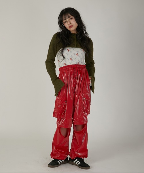 名作 LED RECHWE カーゴパンツ レッドリーチュエ 伊利篤 ギャル男 LED RECHWE - led rechwe cross denim 00s archive y2kの通販 by