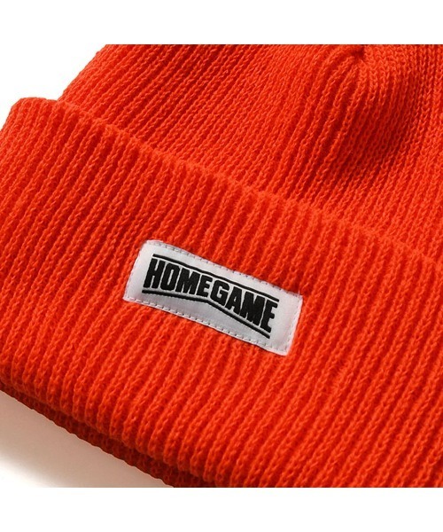 Lafayette（ラファイエット）の「HOMEGAME ホームゲーム・ロングビーニー ニットキャップ ［LONG BEANIE HG241402］（ニットキャップ/ビーニー・レディース・オレンジ系・ONE SIZE）」の2枚目の写真