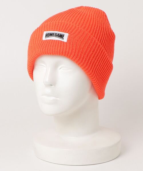 Lafayette（ラファイエット）の「HOMEGAME ホームゲーム・ロングビーニー ニットキャップ ［LONG BEANIE HG241402］（ニットキャップ/ビーニー・レディース・オレンジ系・ONE SIZE）」の5枚目の写真