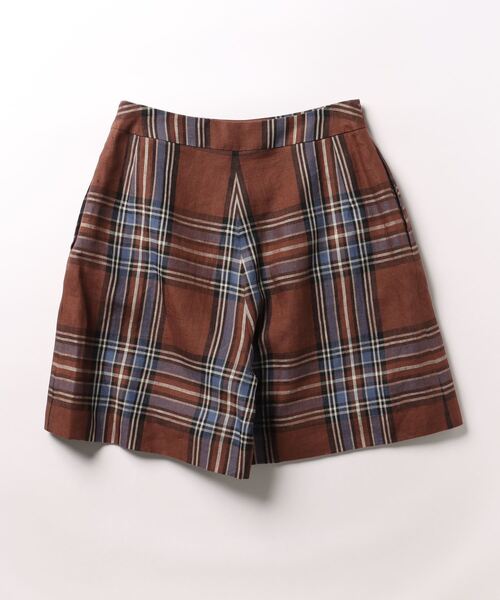 KEITA MARUYAMA（ケイタマルヤマ）の「Linen Check SPT（その他パンツ・レディース・ブラウン/オフホワイト・S/M）」の8枚目の写真