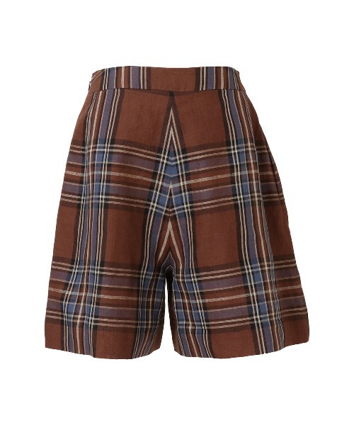 KEITA MARUYAMA（ケイタマルヤマ）の「Linen Check SPT（その他パンツ・レディース・ブラウン/オフホワイト・S/M）」の3枚目の写真