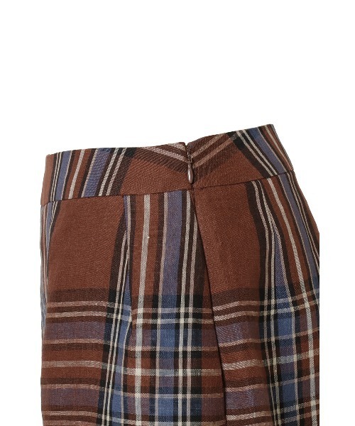 KEITA MARUYAMA（ケイタマルヤマ）の「Linen Check SPT（その他パンツ・レディース・ブラウン/オフホワイト・S/M）」の6枚目の写真