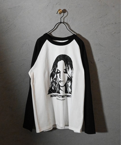 Ritzy(リッツィー)の「16/天竺ラグラン 切り替えプリント Tシャツ(WOMAN) レディース メンズ(Tシャツ/カットソー・メンズ・アッシュ/ホワイト/ベージュ・X-LARGE/LARGE/MEDIUM)」の20枚目の写真