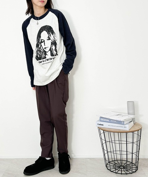 Ritzy(リッツィー)の「16/天竺ラグラン 切り替えプリント Tシャツ(WOMAN) レディース メンズ(Tシャツ/カットソー・メンズ・アッシュ/ホワイト/ベージュ・X-LARGE/LARGE/MEDIUM)」の14枚目の写真