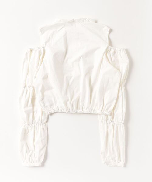 poiregnee（ポワニェ）の「マムルークオープンショルダーブラウス（シャツ/ブラウス・レディース・ベビーピンク/オフホワイト・FREE）」の14枚目の写真