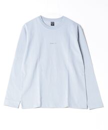 コットン天竺 / メッセージプリント バックプリント クルーネック ロンTee(長袖)