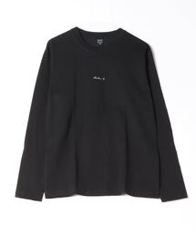 コットン天竺 / メッセージプリント バックプリント クルーネック ロンTee（長袖）