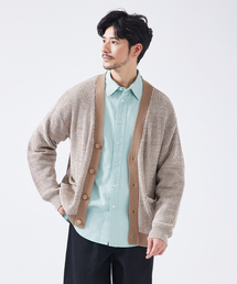 ABAHOUSE | ミックスカラー 片畦編み カーディガン(カーディガン/ボレロ)