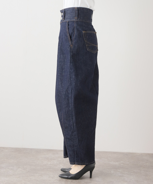 SOMETHING(サムシング)の「【SOMETHING / サムシング】 SO TLEB BALLOON ONE WASH(デニムパンツ・レディース・ネイビー・SMALL)」の15枚目の写真
