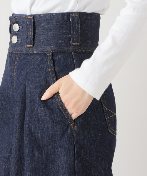 SOMETHING(サムシング)の「【SOMETHING / サムシング】 SO TLEB BALLOON ONE WASH(デニムパンツ・レディース・ネイビー・SMALL)」の9枚目の写真