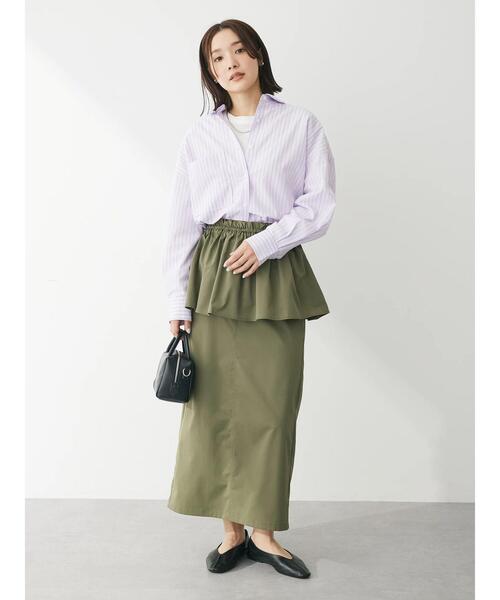 Sugar spoon（シュガースプーン）の「・SUGAR　SPOON　3wayペプラムスカート（スカート・レディース・カーキ/ブラック/ピンク・FREE）」の12枚目の写真