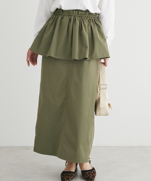 Sugar spoon（シュガースプーン）の「・SUGAR　SPOON　3wayペプラムスカート（スカート・レディース・カーキ/ブラック/ピンク・FREE）」の3枚目の写真