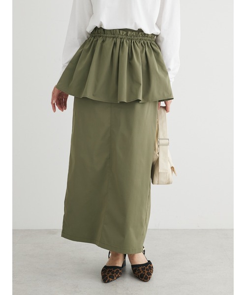 Sugar spoon（シュガースプーン）の「・SUGAR　SPOON　3wayペプラムスカート（スカート・レディース・カーキ/ブラック/ピンク・FREE）」の11枚目の写真