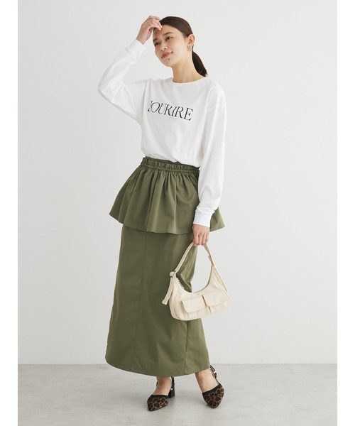 Sugar spoon（シュガースプーン）の「・SUGAR　SPOON　3wayペプラムスカート（スカート・レディース・カーキ/ブラック/ピンク・FREE）」の4枚目の写真