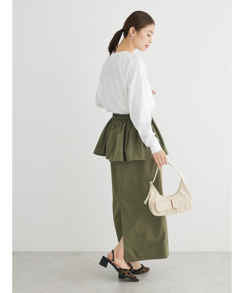 Sugar spoon（シュガースプーン）の「・SUGAR　SPOON　3wayペプラムスカート（スカート・レディース・カーキ/ブラック/ピンク・FREE）」の5枚目の写真