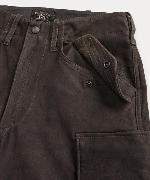 RRL(ダブル アール エル)の「スキニー スエード カーゴ パンツ(カーゴパンツ・レディース・ブラック系1・25/24/28/27/26)」の7枚目の写真