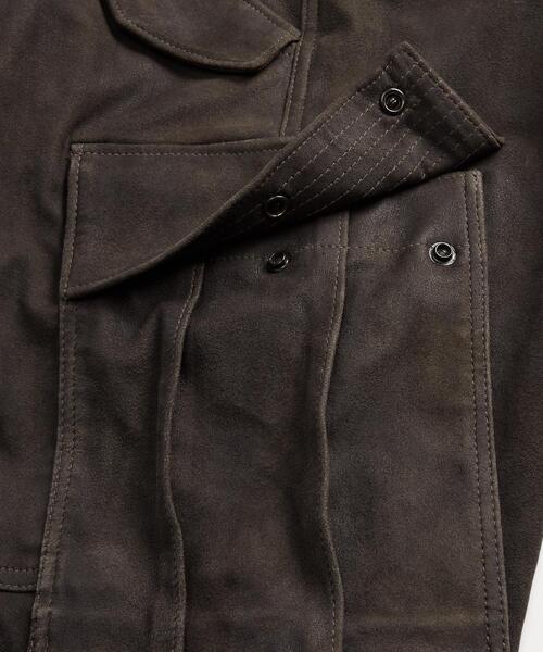 RRL(ダブル アール エル)の「スキニー スエード カーゴ パンツ(カーゴパンツ・レディース・ブラック系1・25/24/28/27/26)」の5枚目の写真
