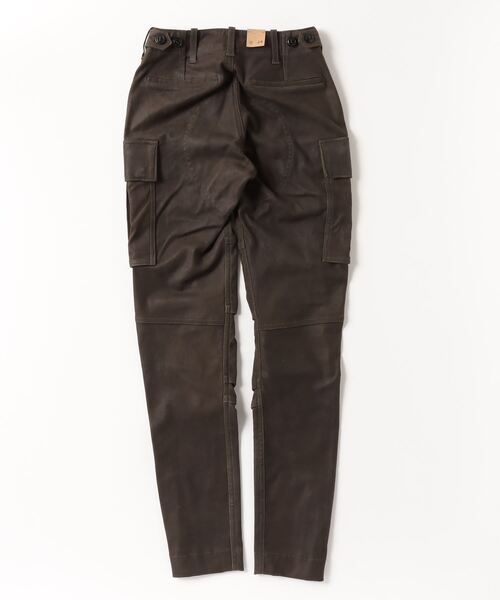 RRL(ダブル アール エル)の「スキニー スエード カーゴ パンツ(カーゴパンツ・レディース・ブラック系1・25/24/28/27/26)」の3枚目の写真