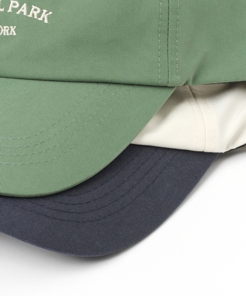 GLOBAL WORK(グローバルワーク)の「UVカット刺繍ロゴCAP/104041(キャップ・レディース・ベージュ系2/アイボリー系5/アイボリー系8/グリーン系5/ネイビー×ホワイト/ブラック系9・ONE SIZE)」の18枚目の写真