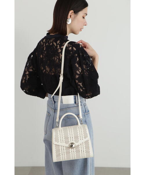 JILL STUART（ジルスチュアート）の「◆ビーンズフラップＢＡＧ（ハンドバッグ・レディース・ホワイト/ブラック・ﾌﾘ-）」の20枚目の写真