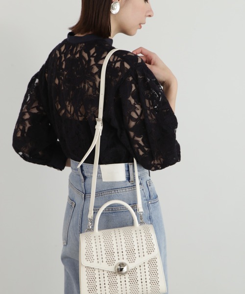 JILL STUART（ジルスチュアート）の「◆ビーンズフラップＢＡＧ（ハンドバッグ・レディース・ホワイト/ブラック・ﾌﾘ-）」の17枚目の写真