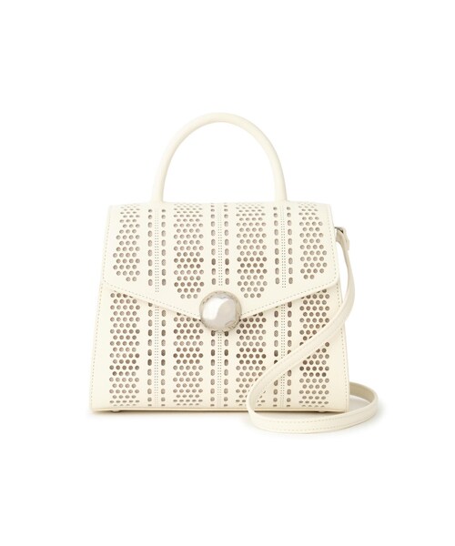 JILL STUART（ジルスチュアート）の「◆ビーンズフラップＢＡＧ（ハンドバッグ・レディース・ホワイト/ブラック・ﾌﾘ-）」の18枚目の写真