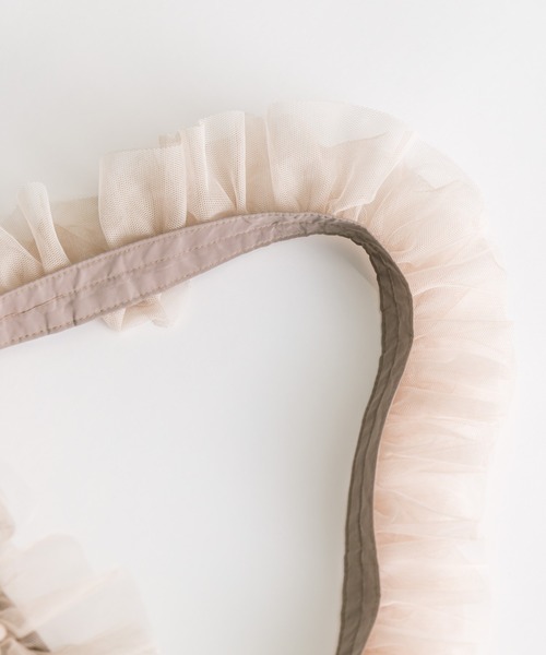 OLIVE des OLIVE（オリーブデオリーブ）の「チュールフリルショルダーバッグ　1041120100（ショルダーバッグ・レディース・オフホワイト/ベージュ/チャコールグレー・FREE）」の8枚目の写真