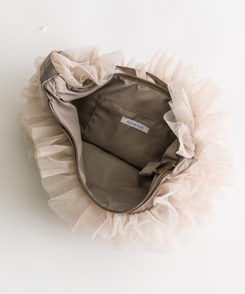 OLIVE des OLIVE（オリーブデオリーブ）の「チュールフリルショルダーバッグ　1041120100（ショルダーバッグ・レディース・オフホワイト/ベージュ/チャコールグレー・FREE）」の9枚目の写真