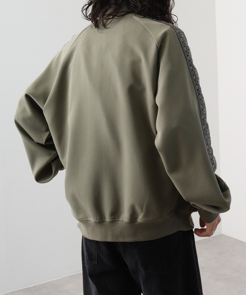 FUNALIVE(ファンアライブ)の「ポリストレッチ ジャガードライン トラックジャケット(ブルゾン・メンズ・ブラック/ベージュ/カーキ・M/L/XL)」の14枚目の写真