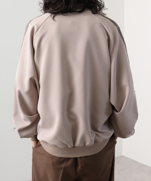 FUNALIVE(ファンアライブ)の「ポリストレッチ ジャガードライン トラックジャケット(ブルゾン・メンズ・ブラック/ベージュ/カーキ・M/L/XL)」の10枚目の写真