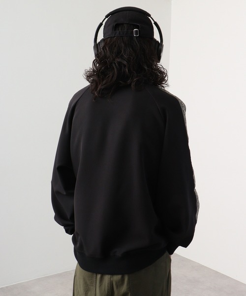 FUNALIVE(ファンアライブ)の「ポリストレッチ ジャガードライン トラックジャケット(ブルゾン・メンズ・ブラック/ベージュ/カーキ・M/L/XL)」の6枚目の写真