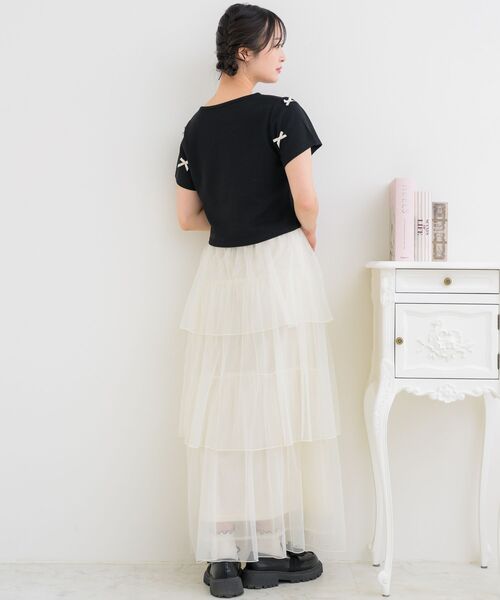 ems excite（エムズエキサイト）の「アソートチュールティアードSK（スカート・レディース・ホワイト系その他/ブルー/ブラック・FREE）」の7枚目の写真