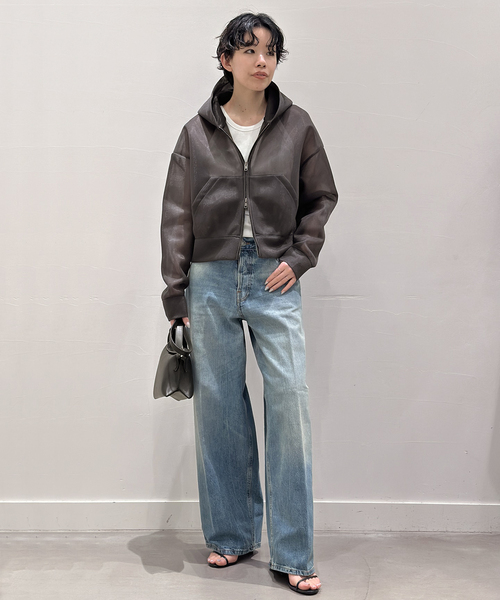 AP STUDIO（エーピーストゥディオ）の「シアーフーディー（パーカー・レディース・グレー・FREE）」の17枚目の写真