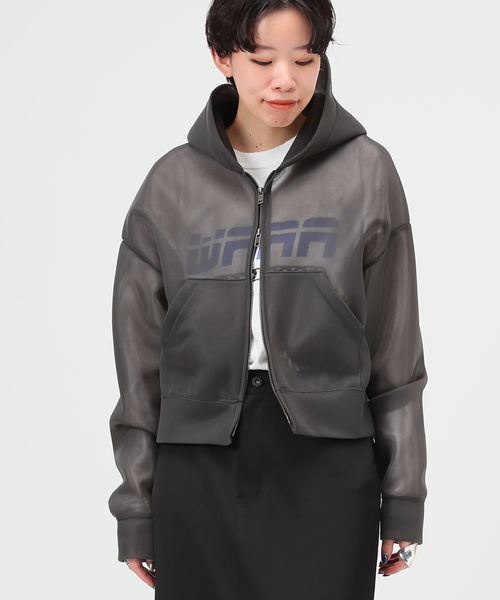 AP STUDIO（エーピーストゥディオ）の「シアーフーディー（パーカー・レディース・グレー・FREE）」の9枚目の写真