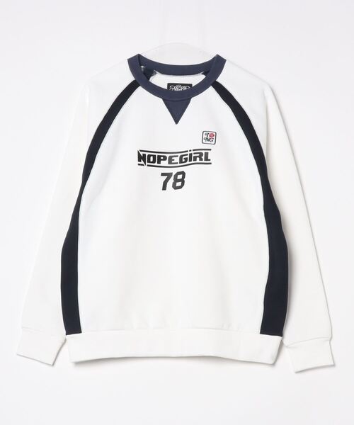 Nope Girl(ノープガール)の「line sweat(スウェット・レディース・ブラック/グレー/ホワイト・フリー)」の2枚目の写真