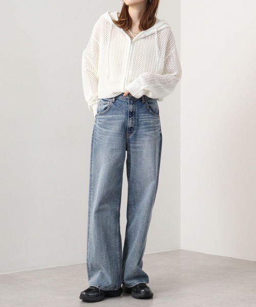 SUGGESTION(サジェッション)の「SUGGESTION メッシュニットZIPUPパーカー(パーカー・メンズ・ブラック/オフホワイト/チャコール・M/L)」の20枚目の写真