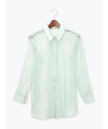 Te chichi | 【松井愛莉着用】バック釦シアーレイヤーシャツ(シャツ/ブラウス)