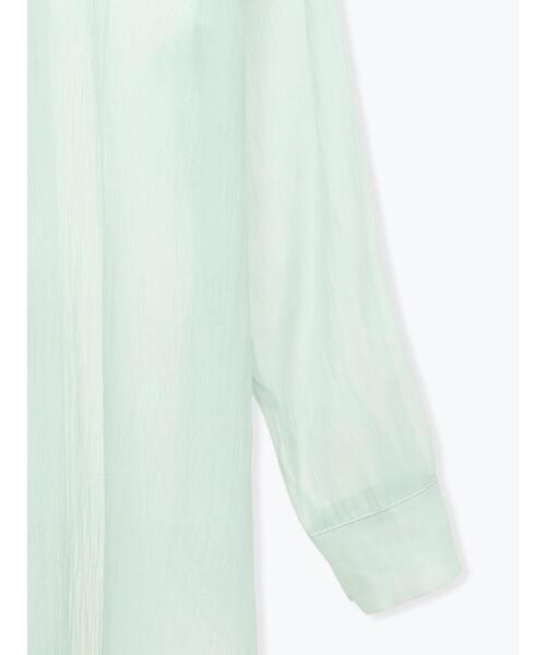 Te chichi（テチチ）の「バック釦シアーレイヤーシャツ（シャツ/ブラウス・レディース・グリーン/オフホワイト/モカ・F）」の12枚目の写真