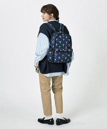 レスポートサック ミッフィー 花柄 ネイビー リュック Miffy LeSportsac（レスポートサック）の「ROUTE BACKPACK ミッフィー