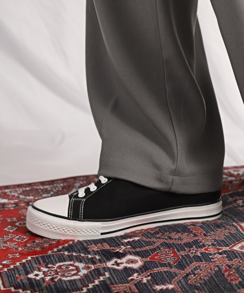 LUXSTYLE（ラグスタイル）の「ストレッチタックワイドパンツ（スラックス・メンズ・ブラウン/チャコール/ブラック/グレー・M/L/XL）」の20枚目の写真