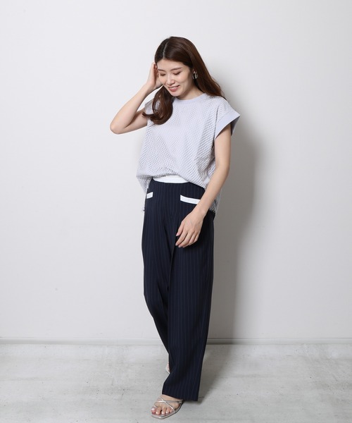 Re.Verofonna（ヴェロフォンナ）の「メッシュカットソー（T