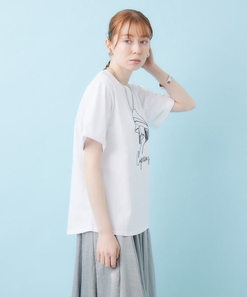 ROSIEE（ロージー）の「ROSIEE 女の子コード刺繍T（Tシャツ/カットソー・レディース・ホワイト/ブラック・FREE）」の15枚目の写真